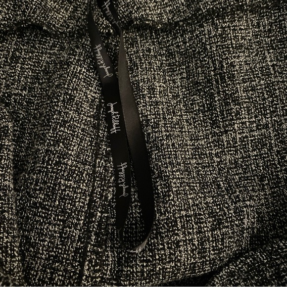 Joseph Ribkoff Career Gray Black Lace Trim Midi Skirt 18 Stretch Dark Acadamia - Picture 4 of 8